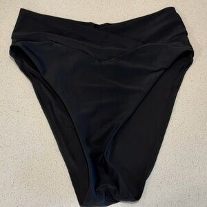 Aerie Black High Waisted Bikini Bottom